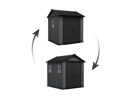 Zahradní domek Keter Newton Plus wide 7x7,5 šedý, s podlahou
