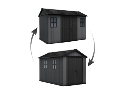 Zahradní domek Keter Newton Plus wide 11x7,5 šedý, s podlahou