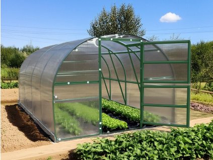 Skleník LANITPLAST KYKLOP2 3x8 m PC 6 mm zelený LG4384