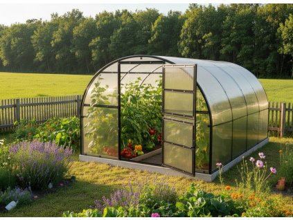 Skleník LANITPLAST KYKLOP2 3x6 m PC 8 mm černý LG4381