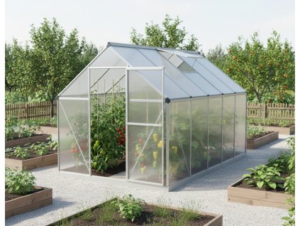 Skleník LANITPLAST SARANA 6x10 PC 4 mm stříbrný LG4272