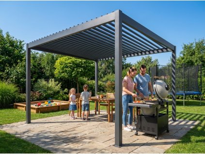 hliníková bioklimatická pergola LANITPLAST PREMIUM 4x3 m LG4089