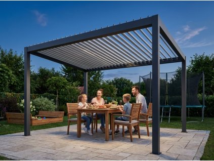 hliníková bioklimatická pergola LANITPLAST PREMIUM 5x3 m LG4090