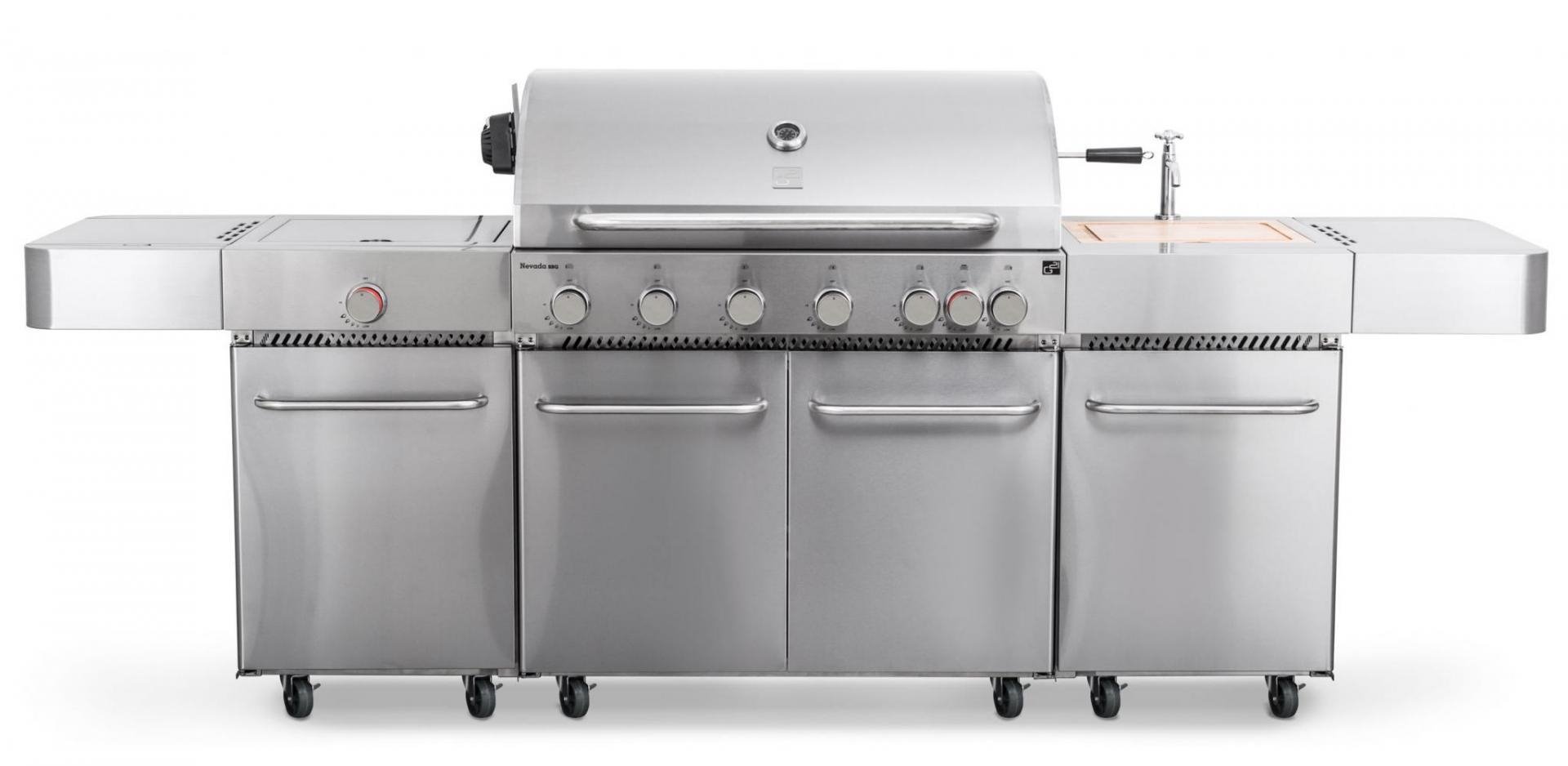 Plynový gril G21 Nevada BBQ kuchyně Premium Line, 7 hořáků + zdarma redukční ventil