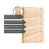 Finská sauna KARIBU SKROLLAN 2 (86291) s předsíní