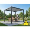 hliníková bioklimatická pergola LANITPLAST PREMIUM PLUS 3x3 m ELEKTRICKÁ LG4091