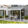 hliníková pergola LANITPLAST WALL 33 bílá + čirý PC LG2085