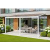 hliníková pergola LANITPLAST WALL 43 bílá + bronz PC LG2125