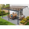 hliníková pergola LANITPLAST WALL 53 antracit + bronz PC LG2128