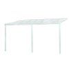 hliníková pergola LANITPLAST WALL 43 FSX bílá + čirý PC LG4315