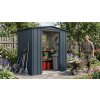 Plechový zahradní domek GLOBEL 64 ANTRACIT