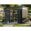 Plechový domek LANITPLAST MARBURG 108 ANTRACIT LG4018