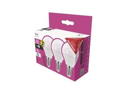 led zarovka classic miniglobe 6w e14 neutralni bila 3 ks ig431341