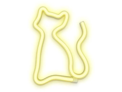dekorativni led neon kocka tepla bila ien515545