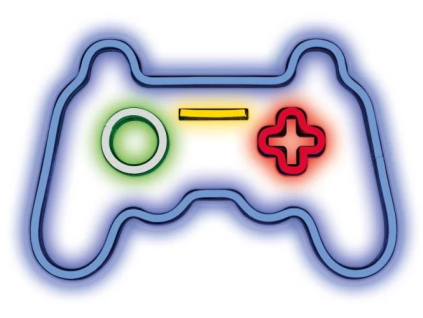 dekorativni plexi led neon gamepad multicolor ien515553