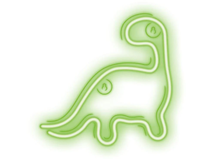 dekorativni led neon dinosaur zeleny ien515563