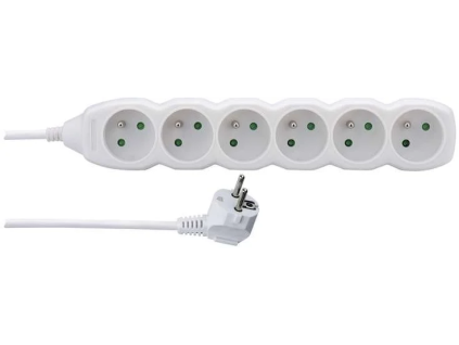 emos prodluzovaci kabel 6 zasuvek 5m bily ien295935
