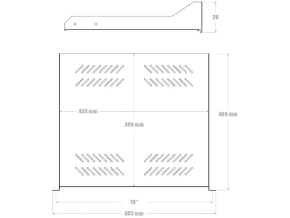 datacom 19 police s perforaci 2u 400mm ien185532