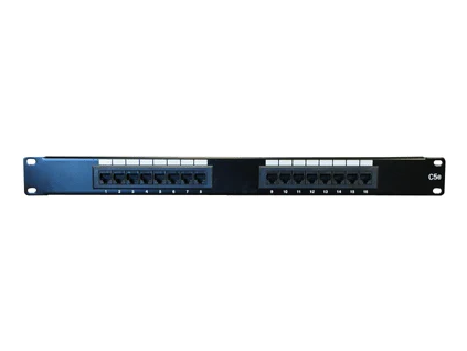19 utp patch panel 16 port cat 5e ien115756