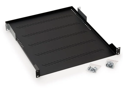 policka s perforaci 1u 150mm ral 9005 cerna ien58675