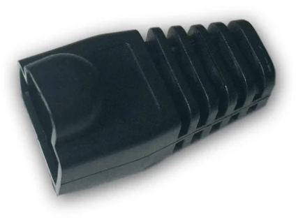 datacom navlek pro plug rj45 s bublinou cerny ien36727