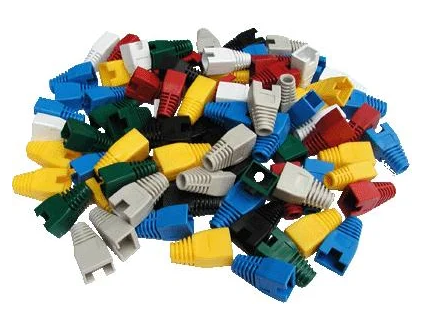 datacom navlek pro plug rj45 s vyrezem sedy ien101011