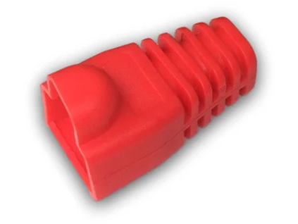 datacom navlek pro plug rj45 s bublinou cerveny ien36724