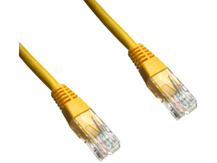 datacom patch cord utp cat5e 1m zluty ien73259