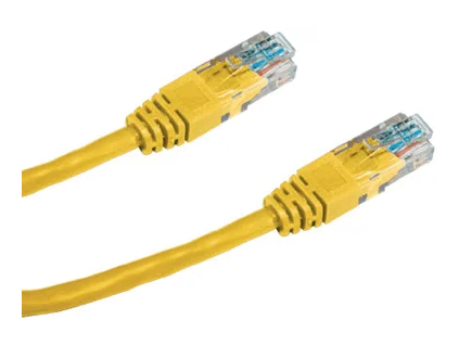 patch kabel utp cat5e 1 5m zluty ien245006