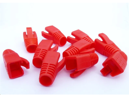 datacom navlek pro plug rj45 cat6a cat7 cerveny 10ks ien373873