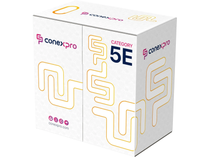 conexpro ftp kabel ekonomy venkovni cat5e pe 24 awg 305m cerny ien519558