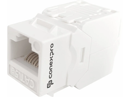 conexpro beznastrojovy keystone utp cat5e bily ien519551