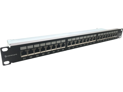 conexpro 19 patch panel stp cat6a 24 portu 1u ien533206