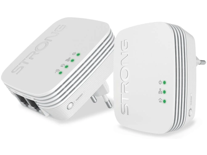 strong sada 2x adapteru powerline wf 600 duo mini bila ien517022