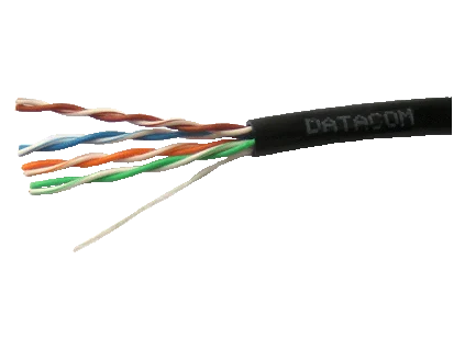 datacom utp drat cat5e pe 100m cerny outdoor ien194694
