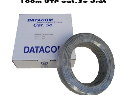 kabel datacom utp drat cat 5e box 100m ien103012