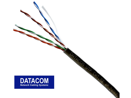 datacom utp lanko cat5e pvc 305m box cerny ien535285