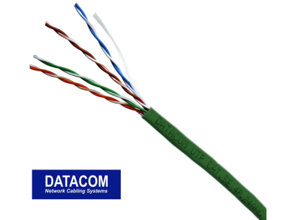 datacom utp lanko cat5e pvc 305m box zeleny ien535290