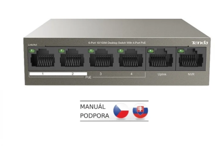 tenda tef1106p 4 63w poe at switch ien407673