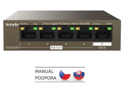 tenda teg1105pd poe pd gigabit switch ien407674