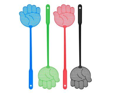 mucholapka v tvare ruky 45 cm