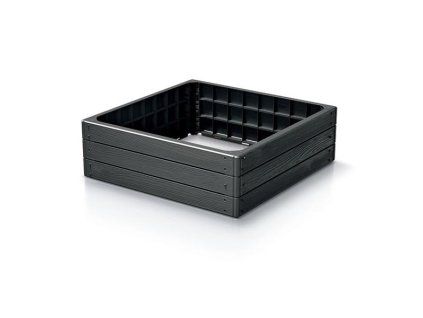 Vyvýšený záhon BASE WOODY antracit 75,6cm