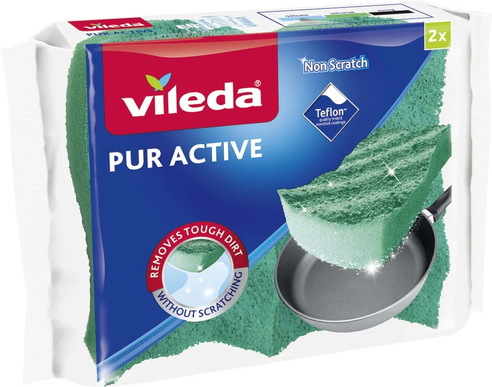 Vileda 169474 Penová hubka PUR active 2 ks