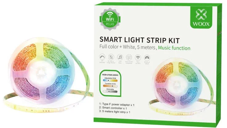 WOOX R5149 Smart LED Strip Kit 5 m Hudobná funkcia