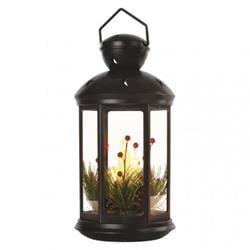 EMOS LED dekorácia - vianočný lampáš so sviečkami