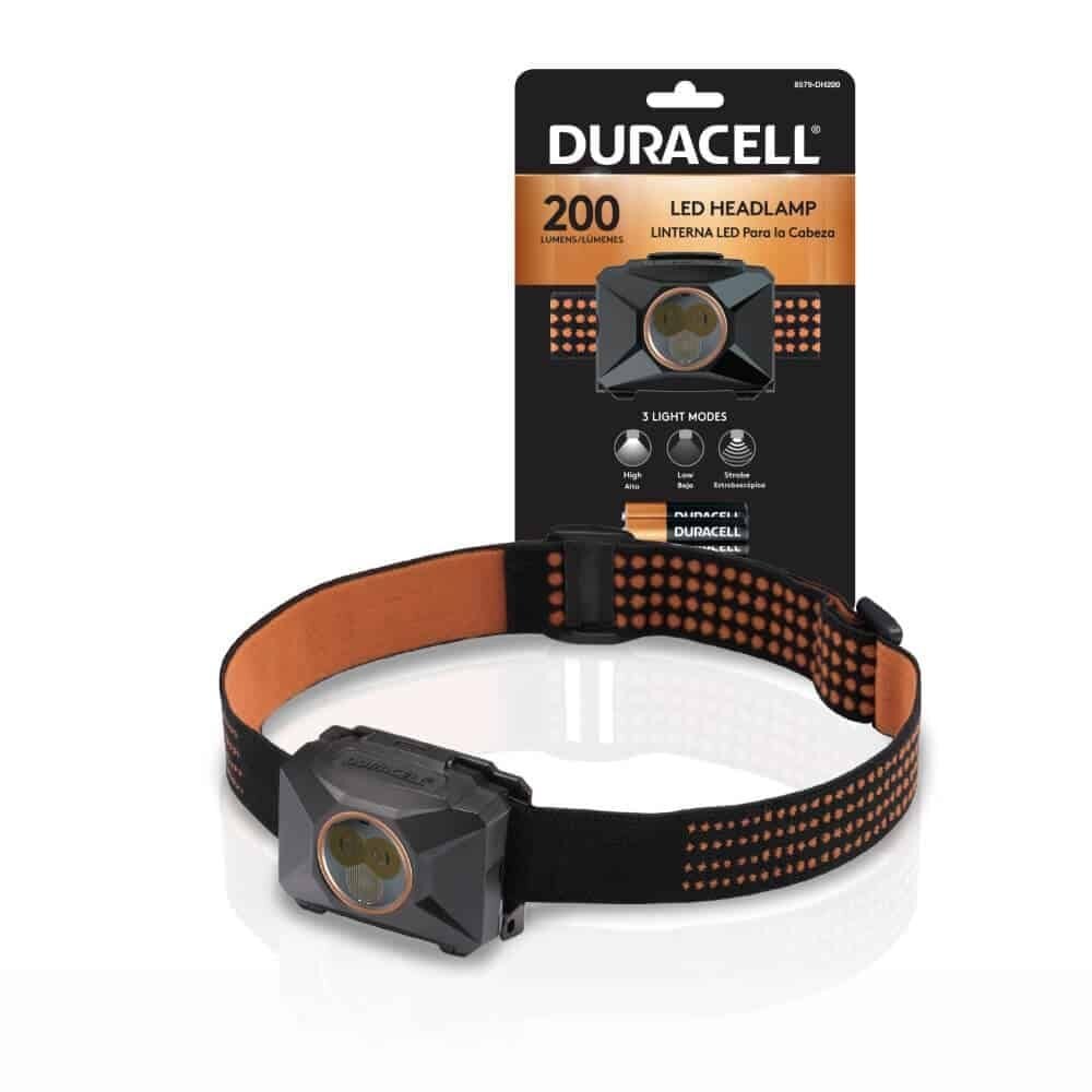 Čelovka Duracell 200 lumenov