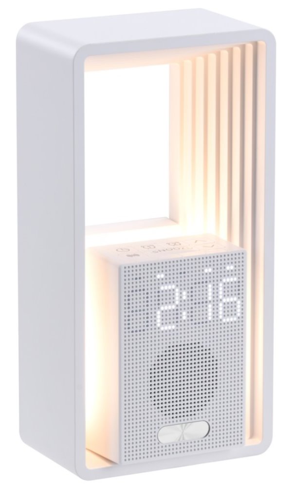 Budík IMMAX LED CALM biely