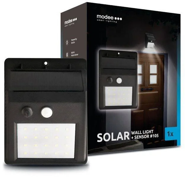 OSTATNÍ Modee LED solárne nástenné svietidlo s PIR ML-WS105