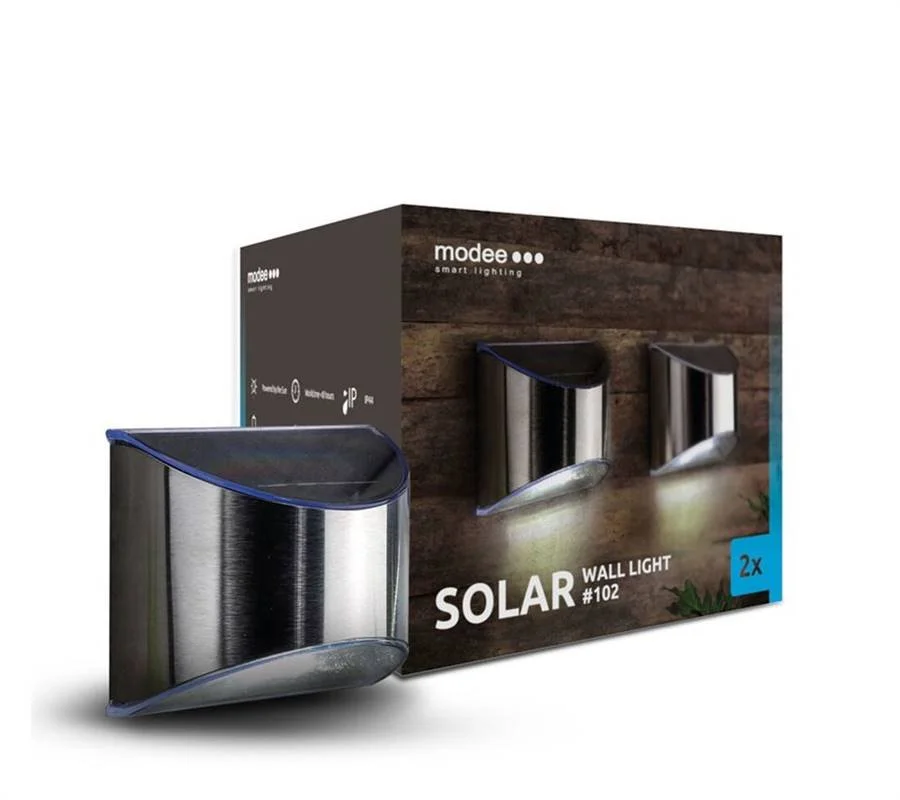OSTATNÍ Modee LED solárne nástenné svietidlo ML-WS102 (2ks)
