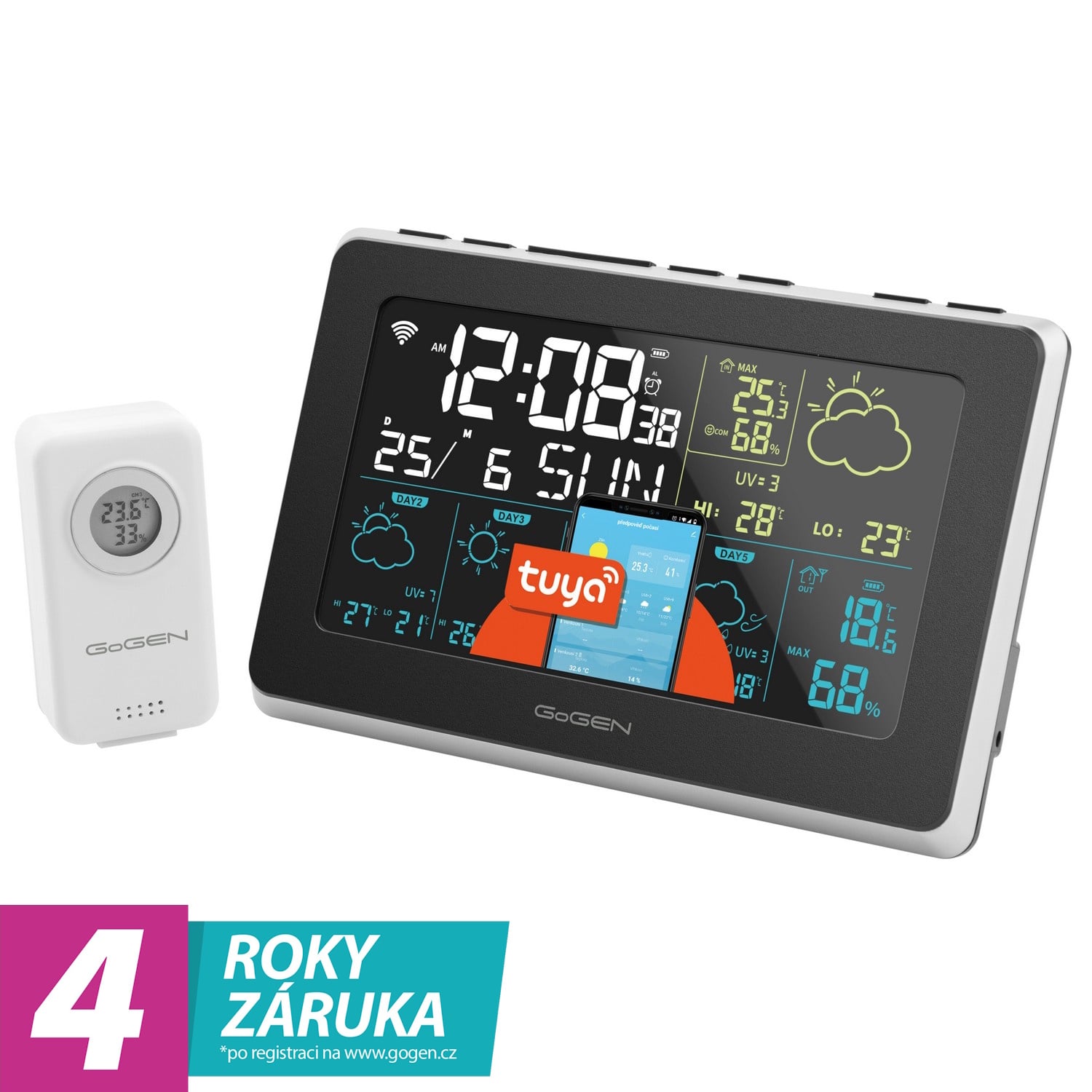 GoGEN ME 3565 SMART, čierna/strieborná
